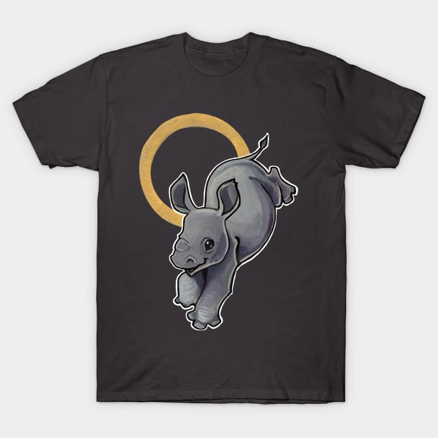 Baby rhino T-Shirt by BiancaRomanStumpff